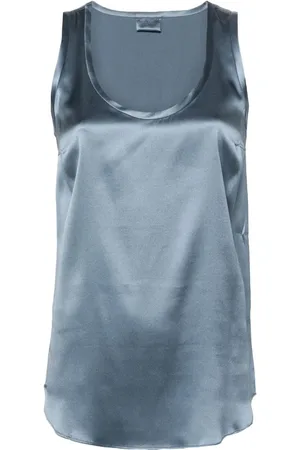 Brunello Cucinelli Satin tank top