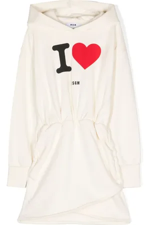 Msgm Slogan-print hooded dress