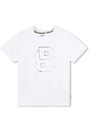 HUGO BOSS Metallic logo-print shirt