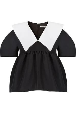 Nina Ricci Taffeta v-neck top