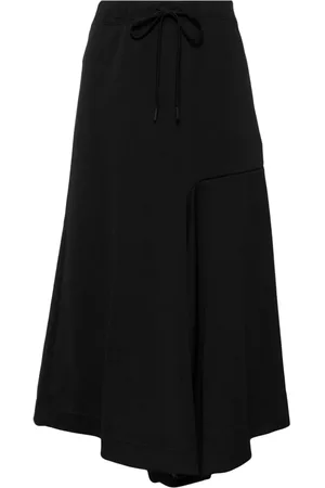 YOHJI YAMAMOTO Asymmetric drawstring midi skirt