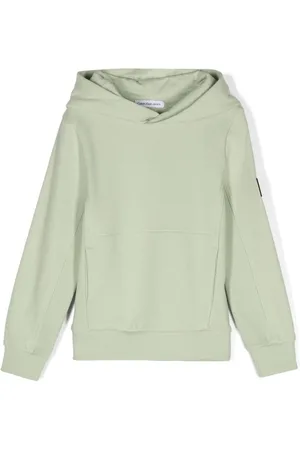Calvin Klein Logo-patch cotton hoodie