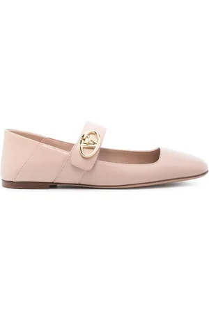 VALENTINO GARAVANI VLogo Signature leather ballerina shoes