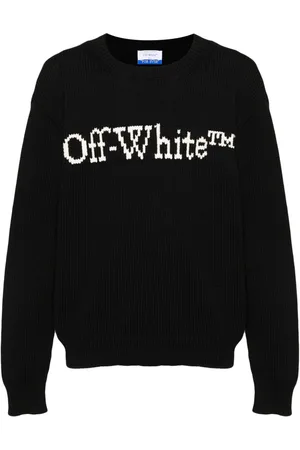 OFF-WHITE Intarsia-knit logo jumper