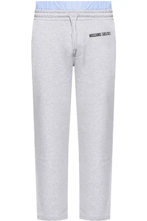 Moschino Logo-embroidered cotton track pants