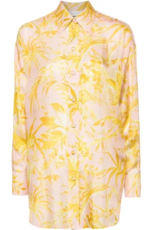 ZIMMERMANN Floral-print silk shirt