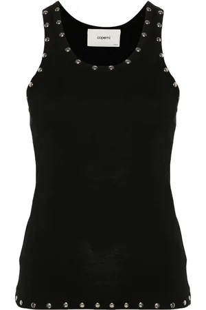 COPERNI Logo-embroidered studded tank top