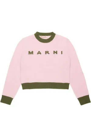 Marni Logo-intarsia crew-neck jumper