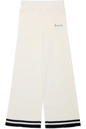 Marni Cotton-cashmeer blend wide leg trousers