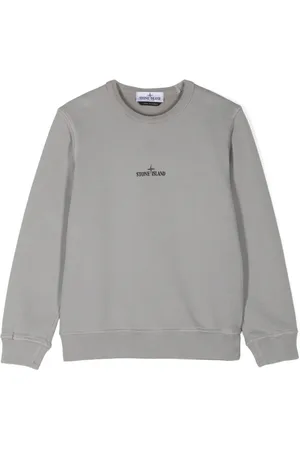 Stone Island Logo-print organic-cotton sweatshirt