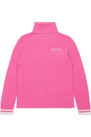 Marni Logo-embroidered roll-neck jumper