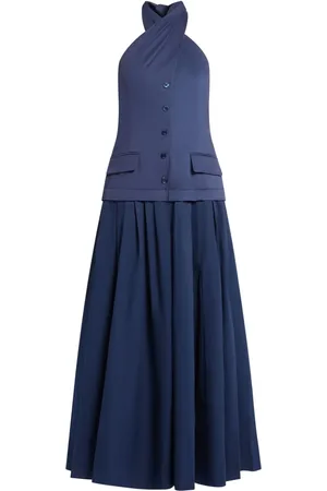 Staud Harrington halterneck midi dress