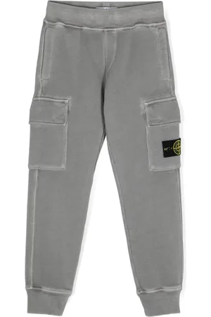 Stone Island Compass-badge cargo track pants