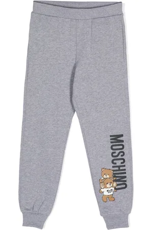Moschino Logo-print m??lange track pants