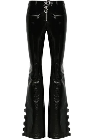 Courrèges Multi-buckle flared trousers
