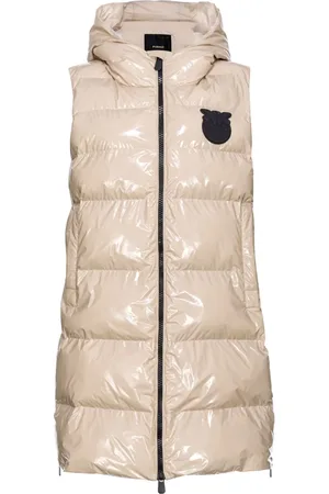Pinko Sleeveless hooded padded coat