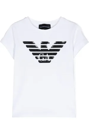 Emporio Armani Rubberised-logo jersey T-shirt