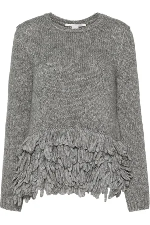 Stella McCartney Fringed crew neck jumper