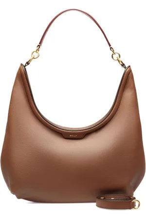 Bally Logo-stamp leather shoulder bag