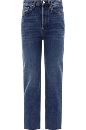 Totême Logo-patch straight-leg jeans