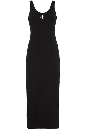 Philipp Plein Skull-embroidered tank dress