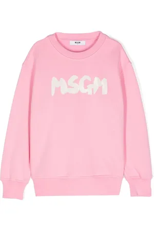 Msgm Logo-print cotton sweatshirt