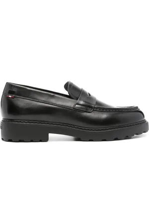 Bally Logo-debossed leather loafers