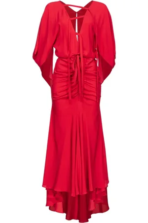 Pinko Chamonix ruched maxi dress