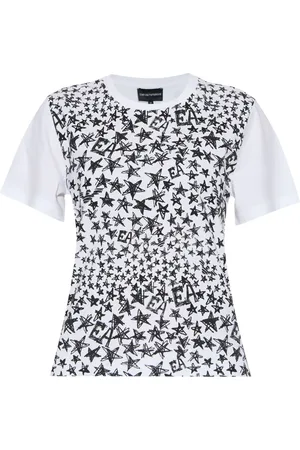 Emporio Armani Star-print cotton T-shirt