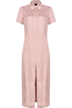 Pinko Satin polo midi dress
