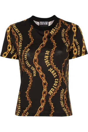 VERSACE Chain Couture cotton T-shirt