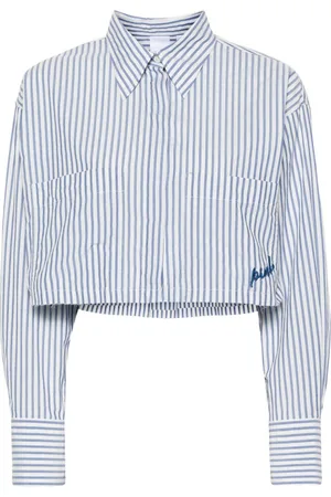 Pinko Striped crop shirt