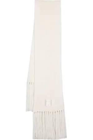 Patrizia Pepe Fringed ribbed-knit scarf