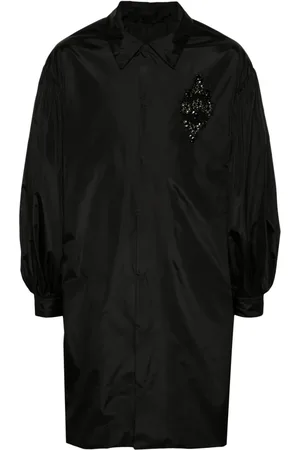 Simone Rocha Crystal-appliqué midi coat