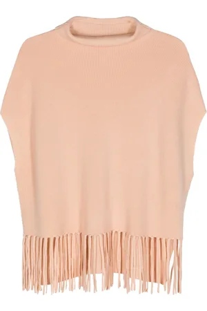 Patrizia Pepe Tassel-trim wool poncho