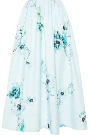 ZIMMERMANN Lightburst floral-print midi skirt