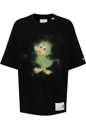 Maison Mihara Yasuhiro Duck-print cotton T-shirt