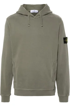 Stone Island Compass-badge cotton hoodie