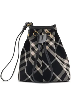 Burberry Check drawstring pouch