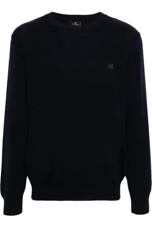 Etro Pegaso-embroidered wool jumper