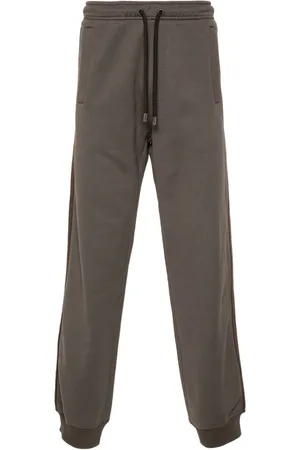 Lanvin Chevron-panel drawstring track pants