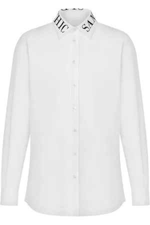 Moschino Logo-print poplin shirt