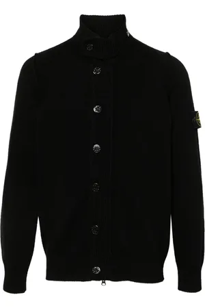 Stone Island Compass-badge button-up cardigan