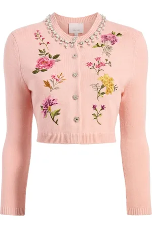 Cinq A Sept Isolde floral-embroidered cardigan