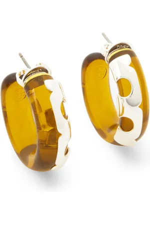 Tory Burch Resin hoop earrings