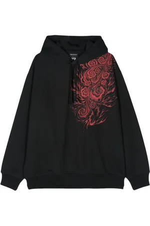 Y-3 X Japanese Football Association flame-print hoodie