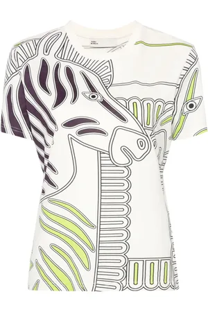 Tory Burch Zebra-print cotton T-shirt