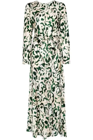 FORTE FORTE Abstract-print maxi dress