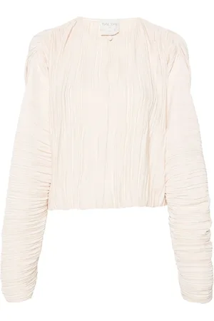 FORTE FORTE Long-sleeve pleated blouse