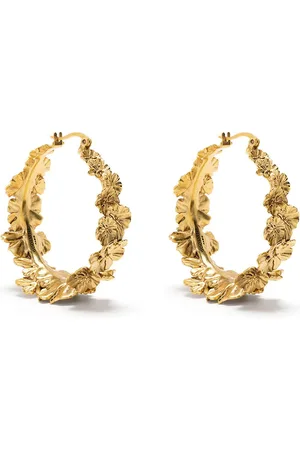 Goossens Talisman flower hoop earrings